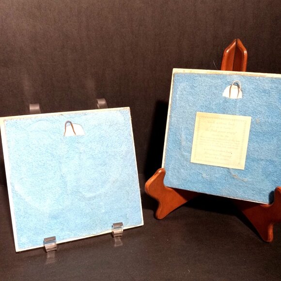 Swedish Folk Art Ceramic Tiles Berggren Trayner  Handcrafted Decorative Art - Picture 13 of 16